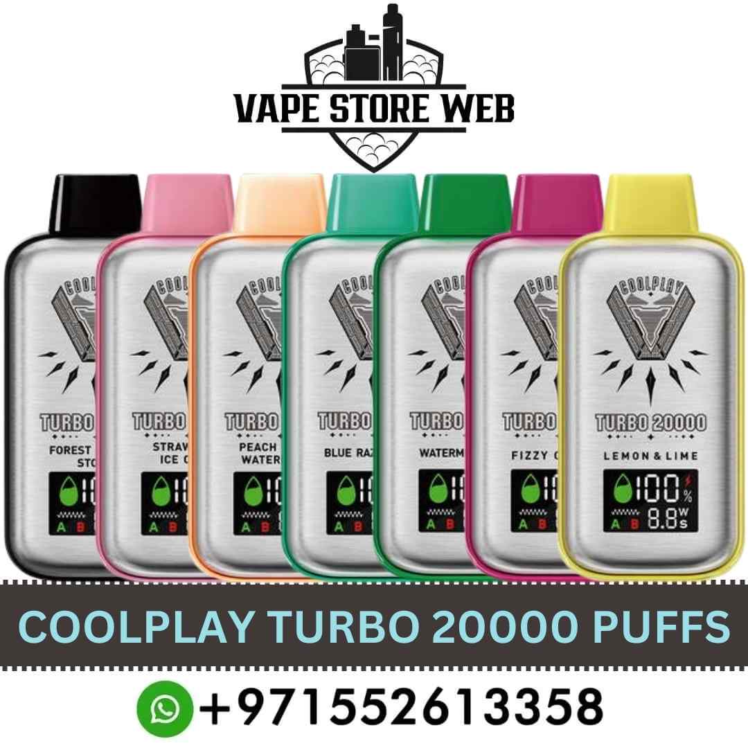 COOLPLAY Turbo 20000 Puffs 20MG Rechargeable Disposable Vape in Dubai