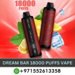 DBR Dream Bar 18000 Puffs 50MG Disposable Vape in Dubai