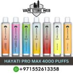 HAYATI Pro Max 4000 Puffs 20MG Disposable Vape in Dubai