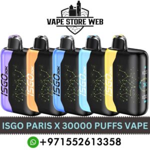 ISGO Paris X 30000 Puffs 50MG Disposable Vape in Dubai