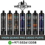 VNSN Quake Pro 14000 Puffs 50mg Disposable Vape in Dubai