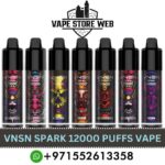 VNSN Spark 12000 Puffs 50MG Disposable Vape in Dubai