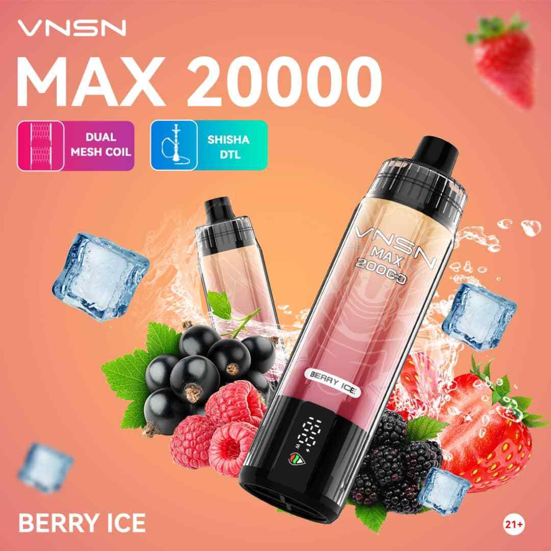 VNSN Max 20000 Puffs 50MG Disposable Vape in Dubai - Image 3