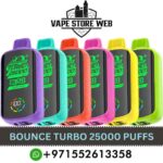 BOUNCE Turbo 25000 Puffs 50MG Disposable Vape in Dubai
