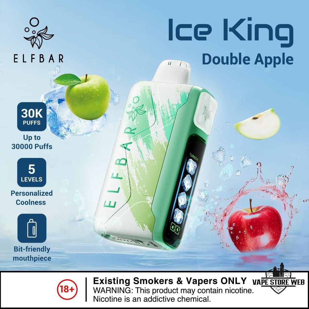 ELF BAR ICE KING 30000 PRICE IN DUBAI DOUBLE APPLE
