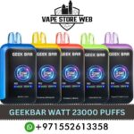 GEEKBAR Watt 23000 Puffs 50MG Disposable Vape in Dubai