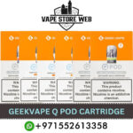 GEEKVAPE Q Pods Cartridge Refillable Replacement Pods For 2ml, 3ml (3PCS) in Dubai
