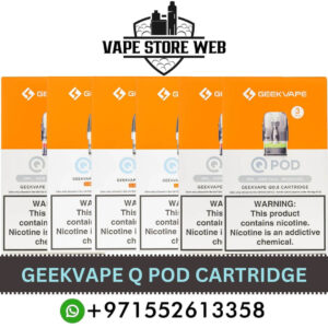GEEKVAPE Q Pods Cartridge Refillable Replacement Pods For 2ml, 3ml (3PCS) in Dubai
