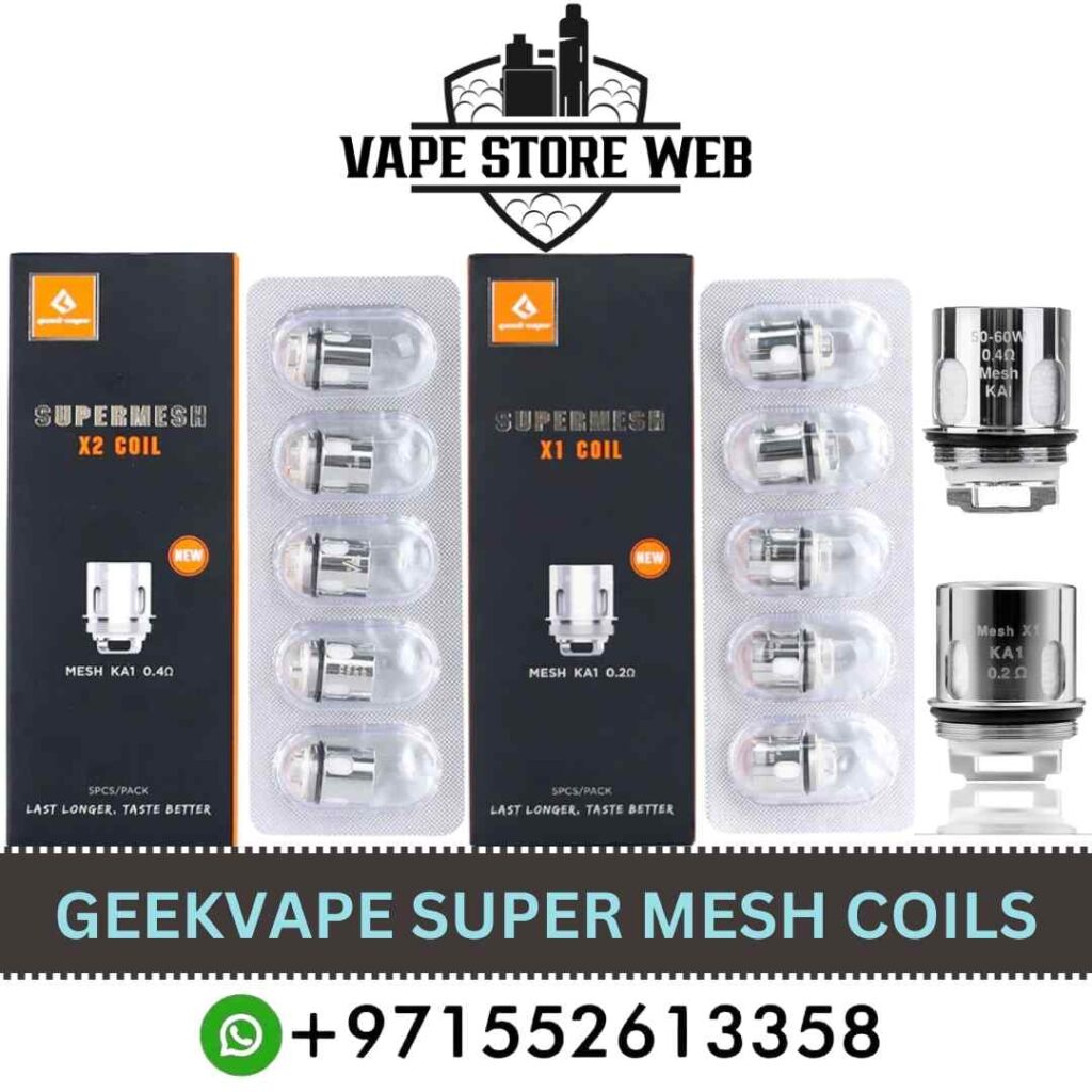 GEEKVAPE Super Mesh X1/X2 Replacement Vape Coils in Dubai (5PCS)