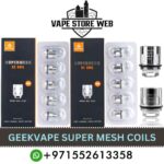 GEEKVAPE Super Mesh X1/X2 Replacement Vape Coils in Dubai (5PCS)