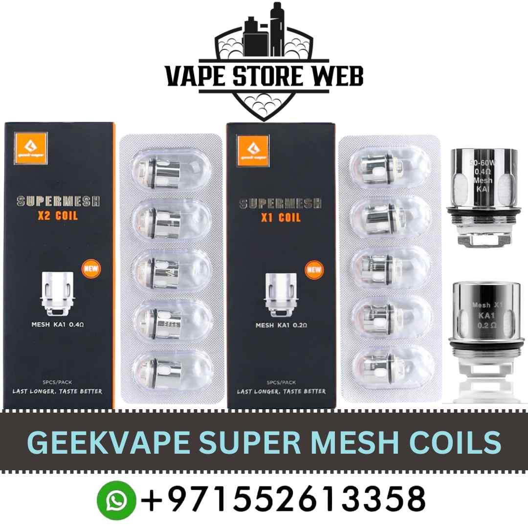 GEEKVAPE Super Mesh X1/X2 Replacement Vape Coils in Dubai (5PCS)