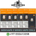 GEEKVAPE Z Series Replacement Coils Z0.2, Z0.4, Z0.15, Z0.25ohm (5PCS) in Dubai, UAE