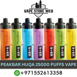 PEAKBAR HUQA 25000 Puffs DTL 5MG Disposable Vape in Dubai