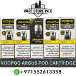VOOPOO Argus Pod Cartridge 0.4Ω/0.7Ω/1.2Ω Replacement Pod 3ml/2ml in Dubai - 3PCS