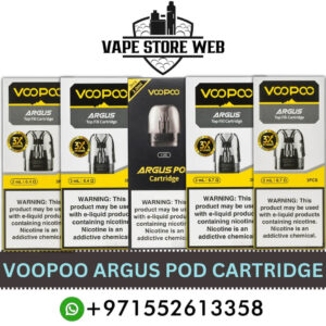 VOOPOO Argus Pod Cartridge 0.4Ω/0.7Ω/1.2Ω Replacement Pod 3ml/2ml in Dubai - 3PCS