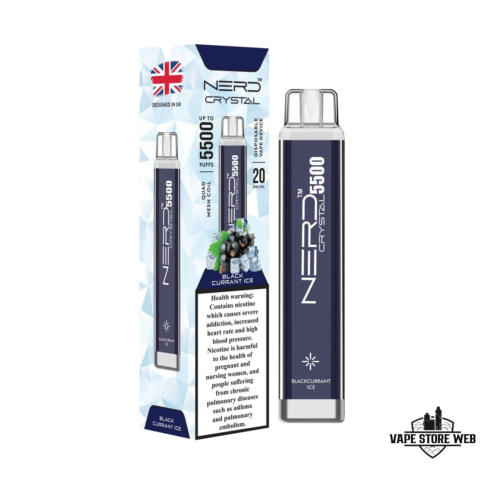 NERD Crystal 5500 Puffs 20Mg Disposable Vape in Dubai - Image 17