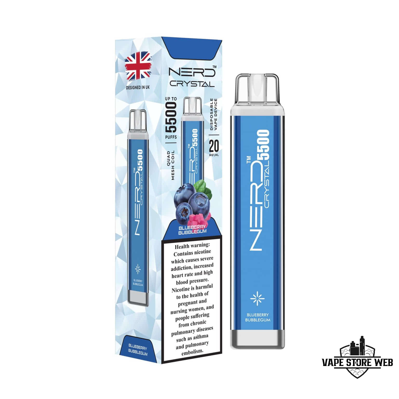 NERD Crystal 5500 Puffs 20Mg Disposable Vape in Dubai - Image 15