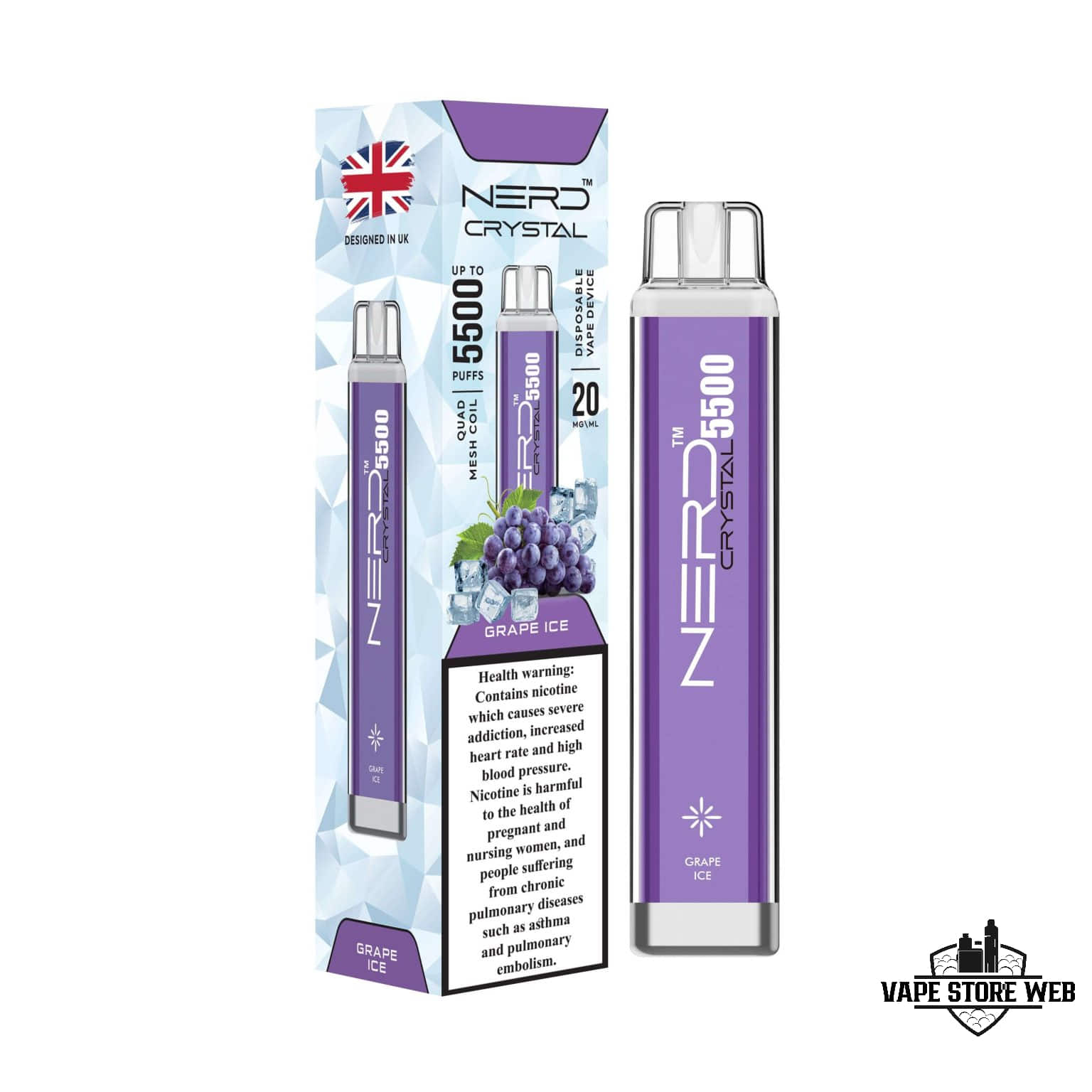 NERD Crystal 5500 Puffs 20Mg Disposable Vape in Dubai - Image 10