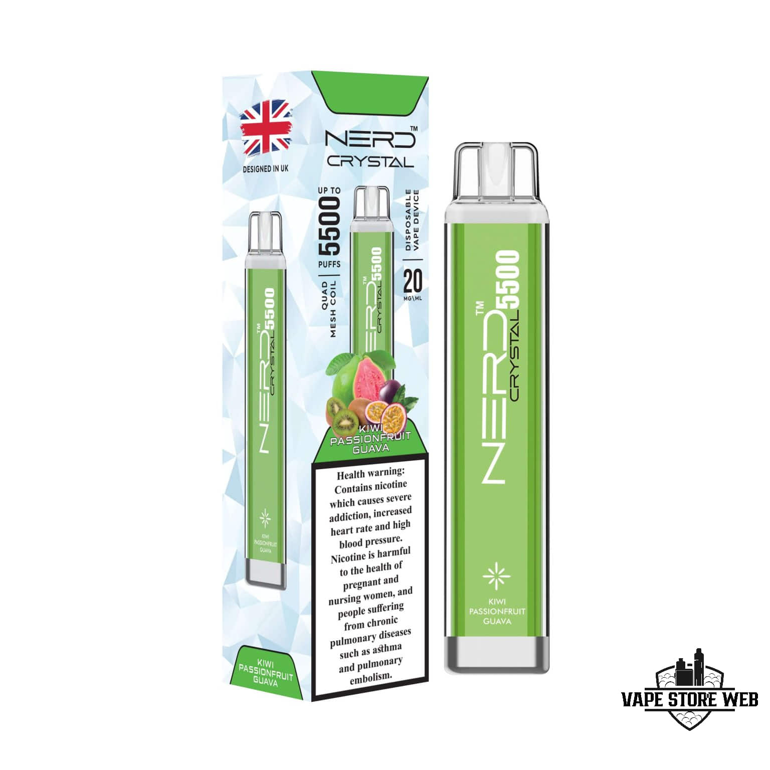 NERD Crystal 5500 Puffs 20Mg Disposable Vape in Dubai - Image 9