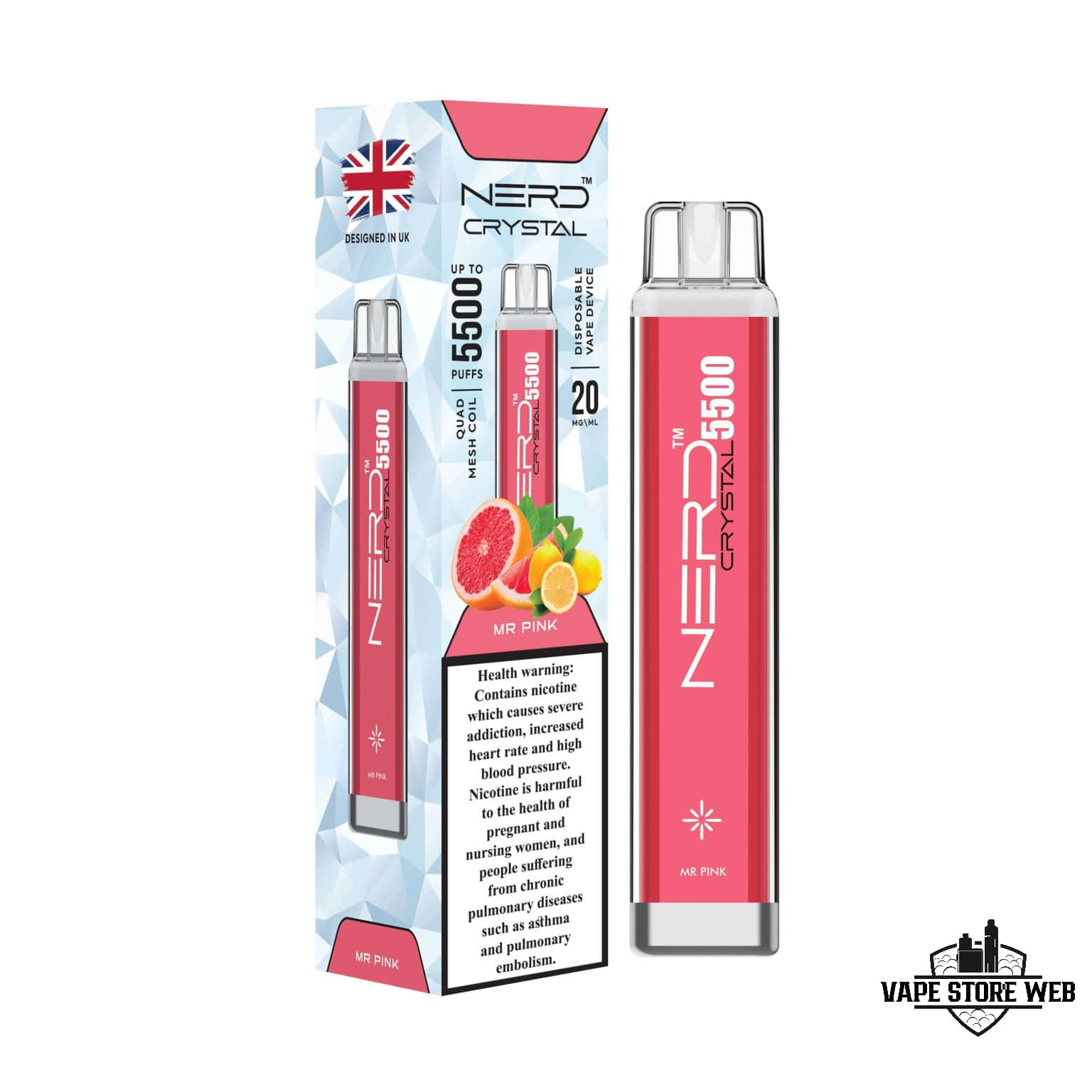 NERD Crystal 5500 Puffs 20Mg Disposable Vape in Dubai - Image 5
