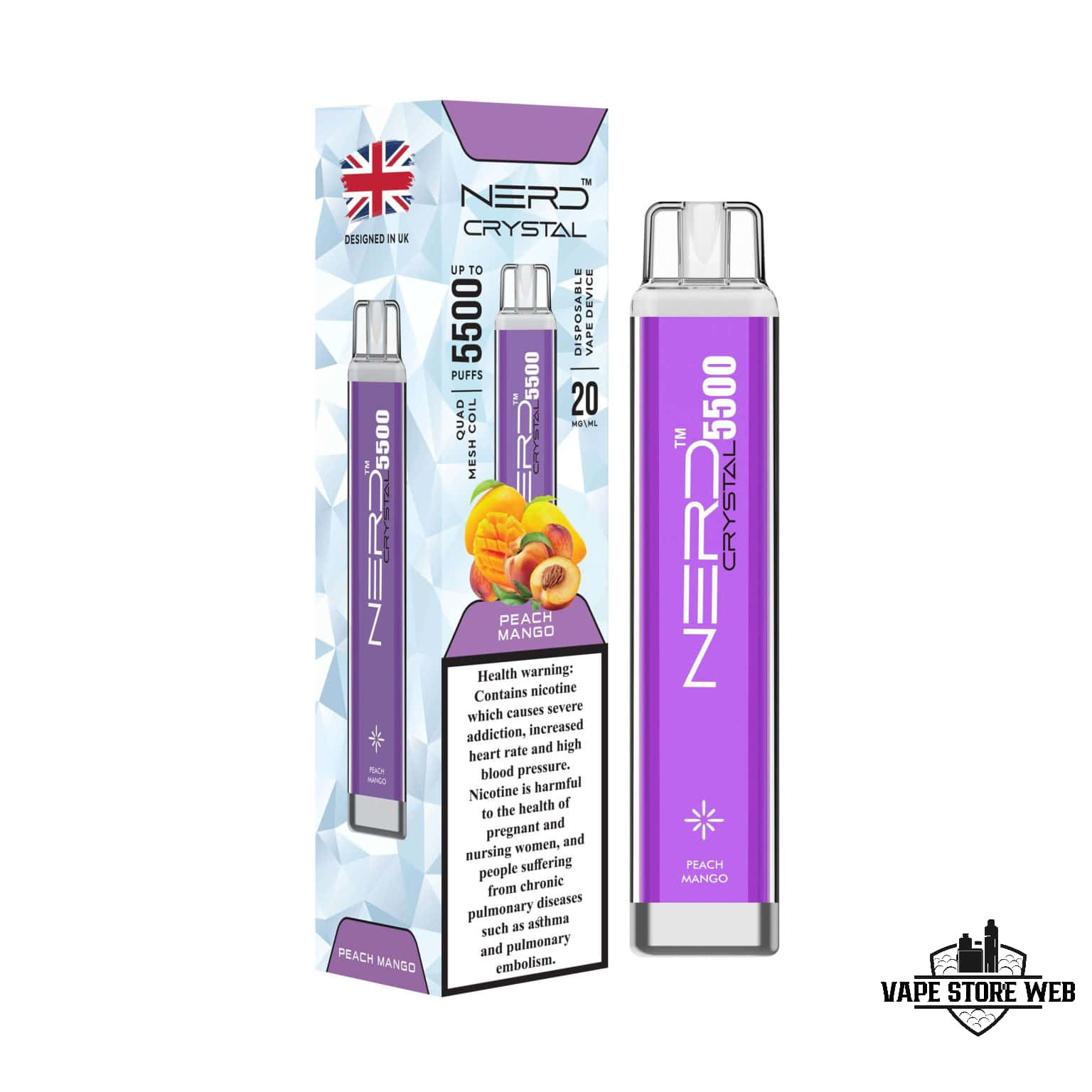 NERD Crystal 5500 Puffs 20Mg Disposable Vape in Dubai - Image 3