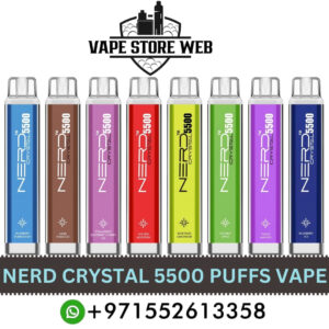 NERD Crystal 5500 Puffs 20Mg Disposable Vape in Dubai