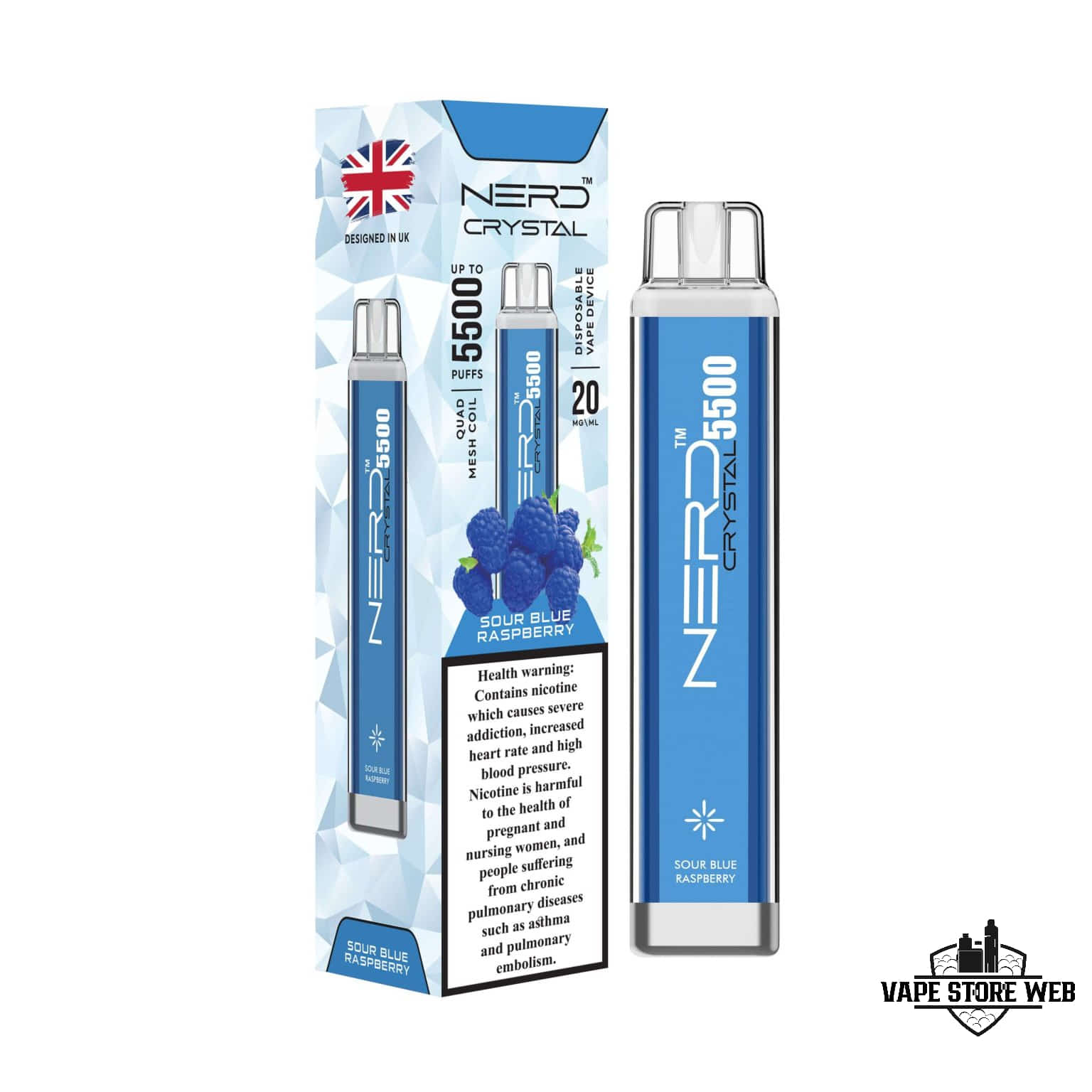 NERD Crystal 5500 Puffs 20Mg Disposable Vape in Dubai - Image 23