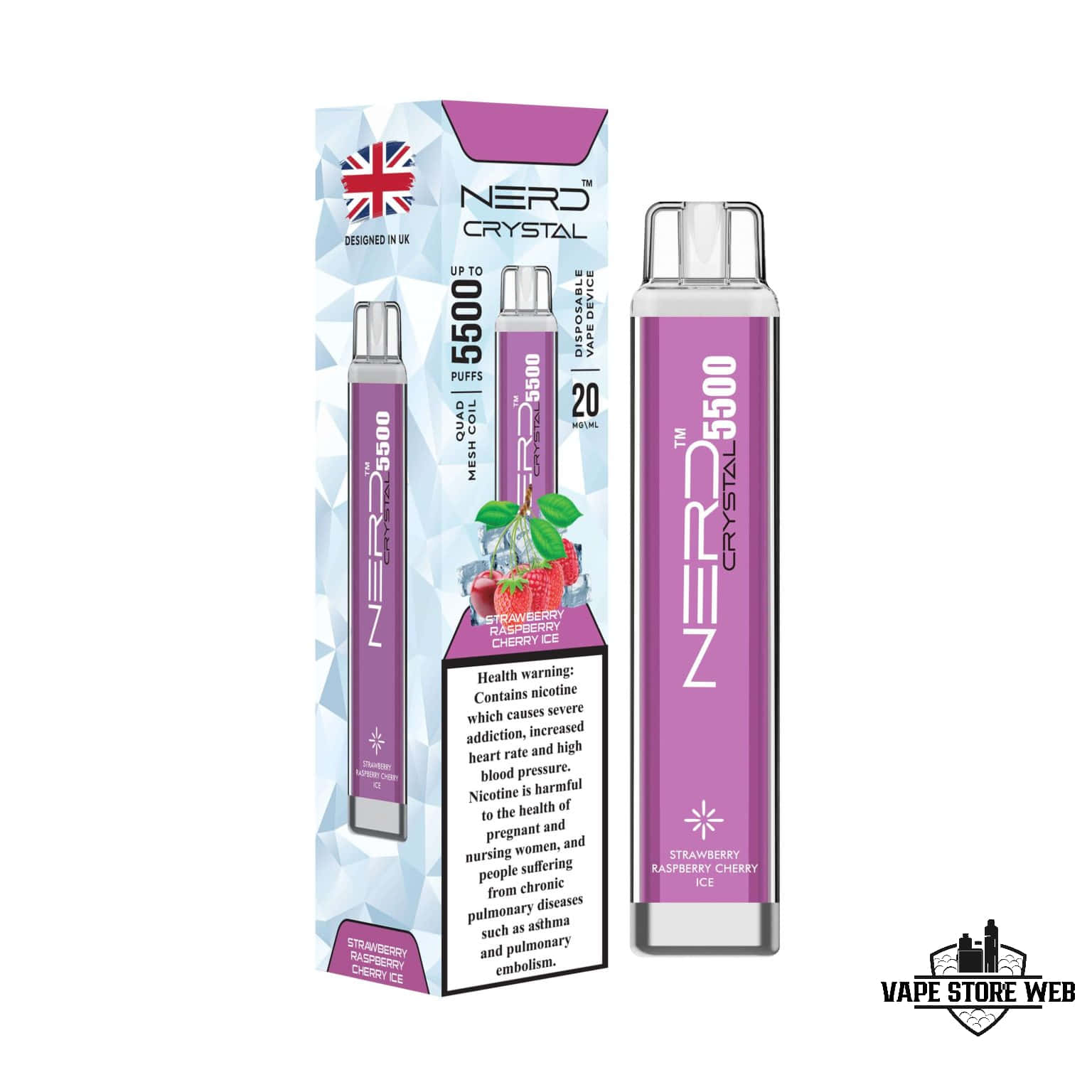 NERD Crystal 5500 Puffs 20Mg Disposable Vape in Dubai - Image 22