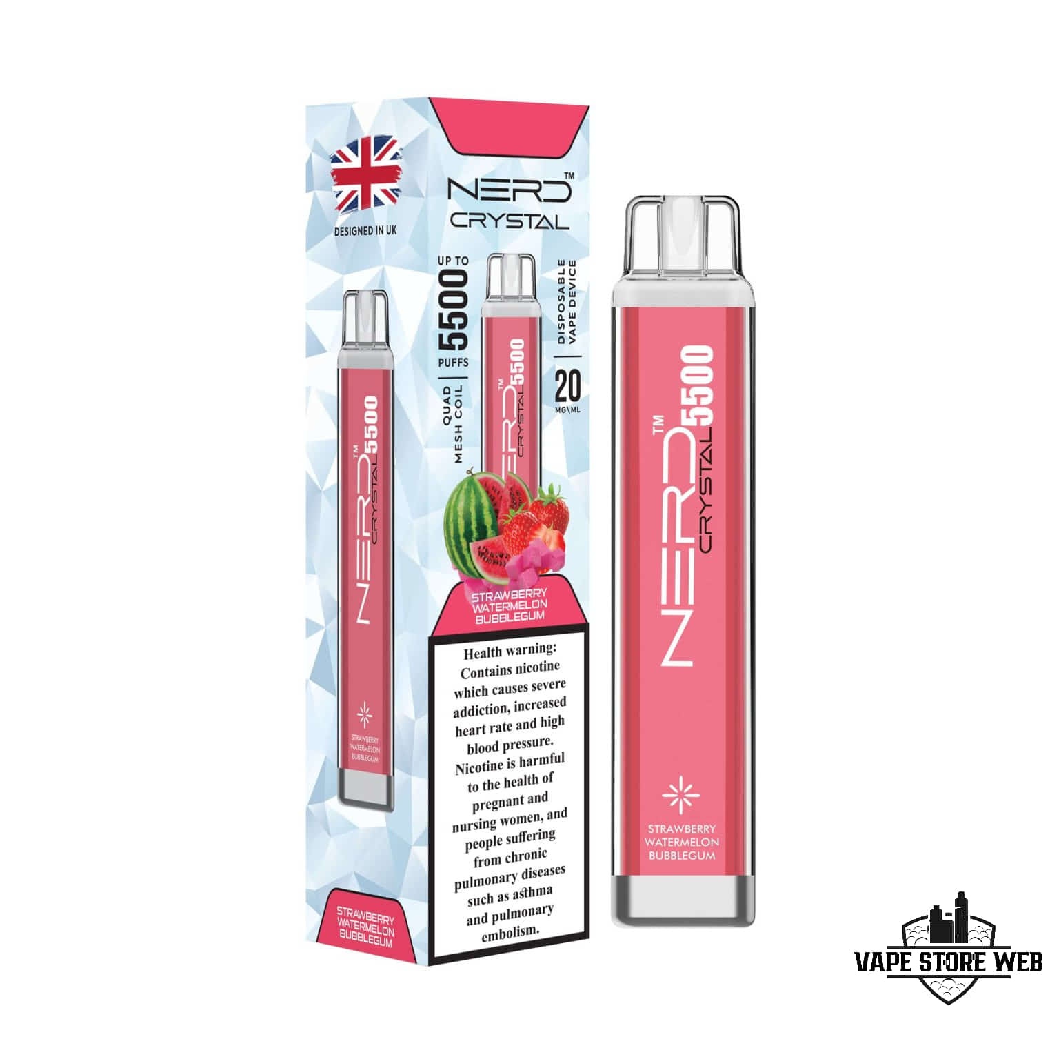 NERD Crystal 5500 Puffs 20Mg Disposable Vape in Dubai - Image 21