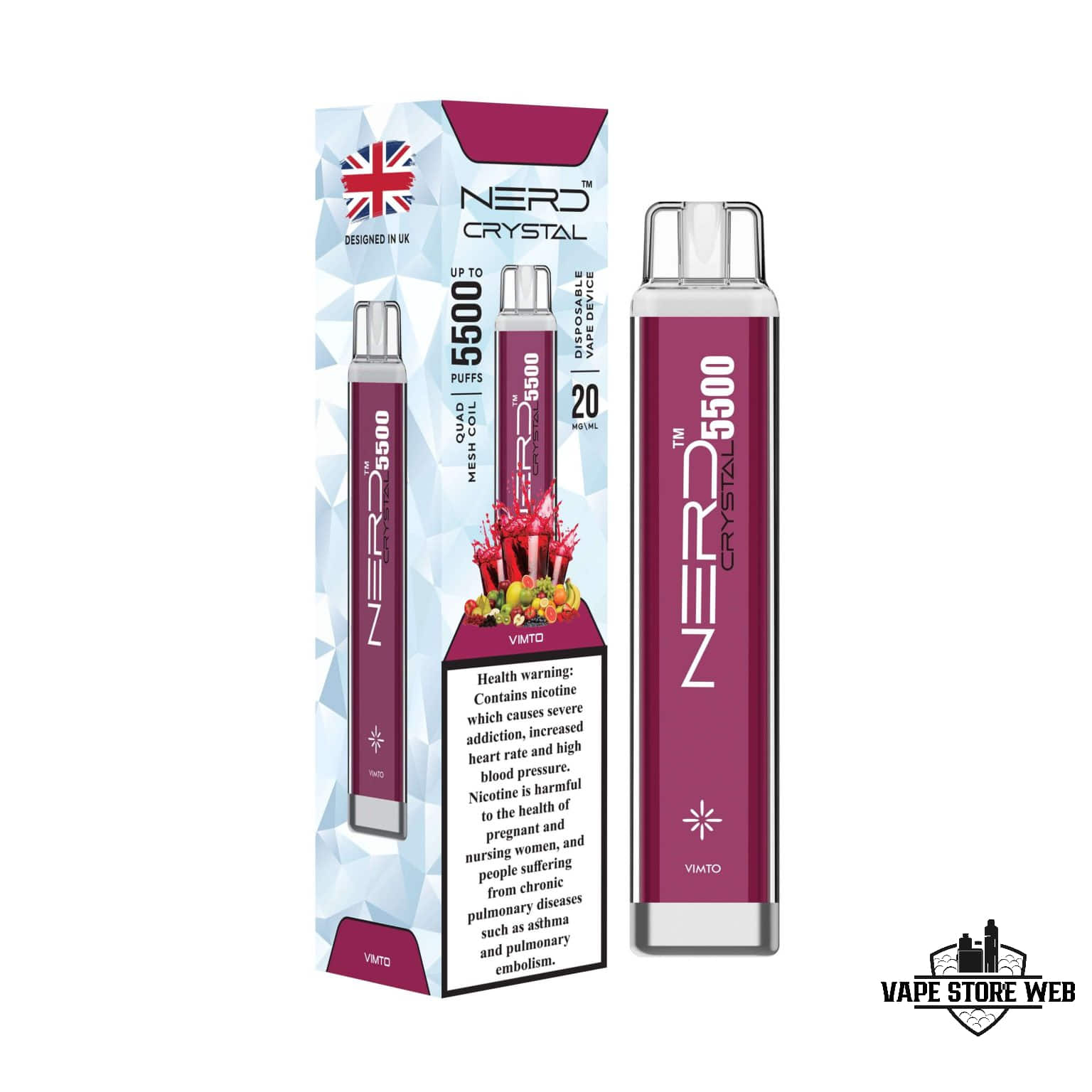 NERD Crystal 5500 Puffs 20Mg Disposable Vape in Dubai - Image 19