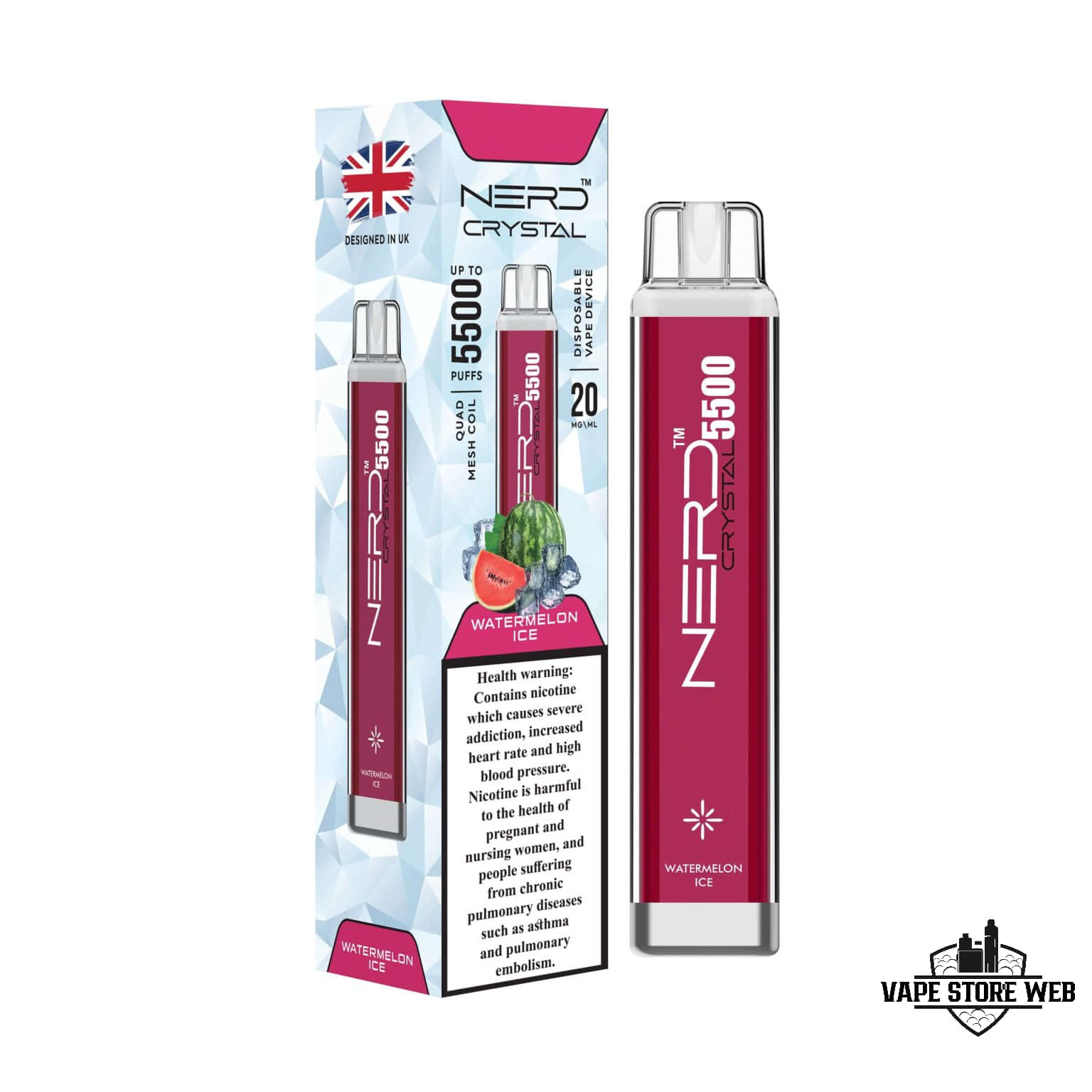 NERD Crystal 5500 Puffs 20Mg Disposable Vape in Dubai - Image 18