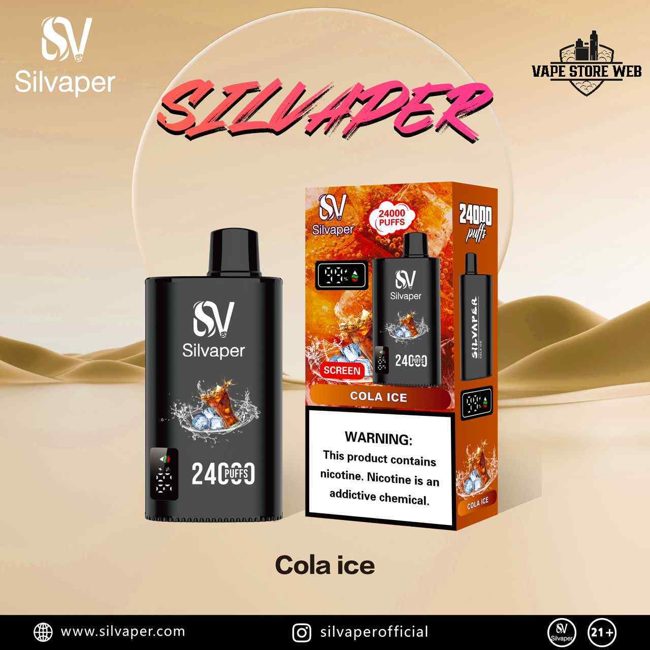 SILVAPER 24000 Puffs 20mg Disposable Vape in Dubai - Image 21