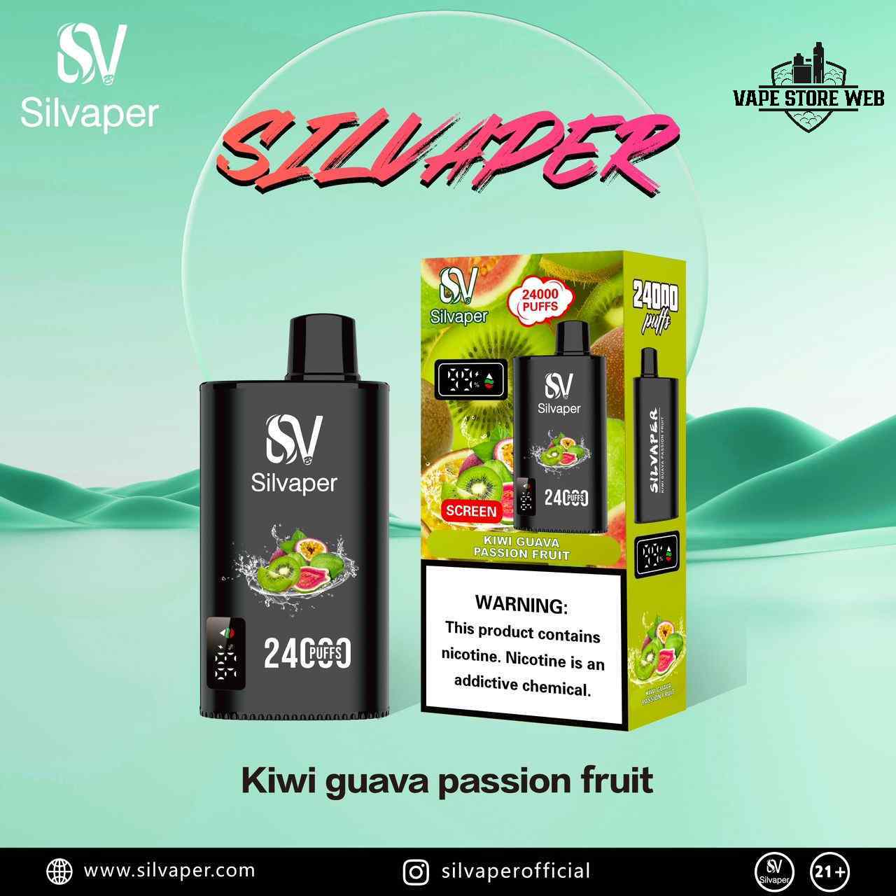 SILVAPER 24000 Puffs 20mg Disposable Vape in Dubai - Image 16