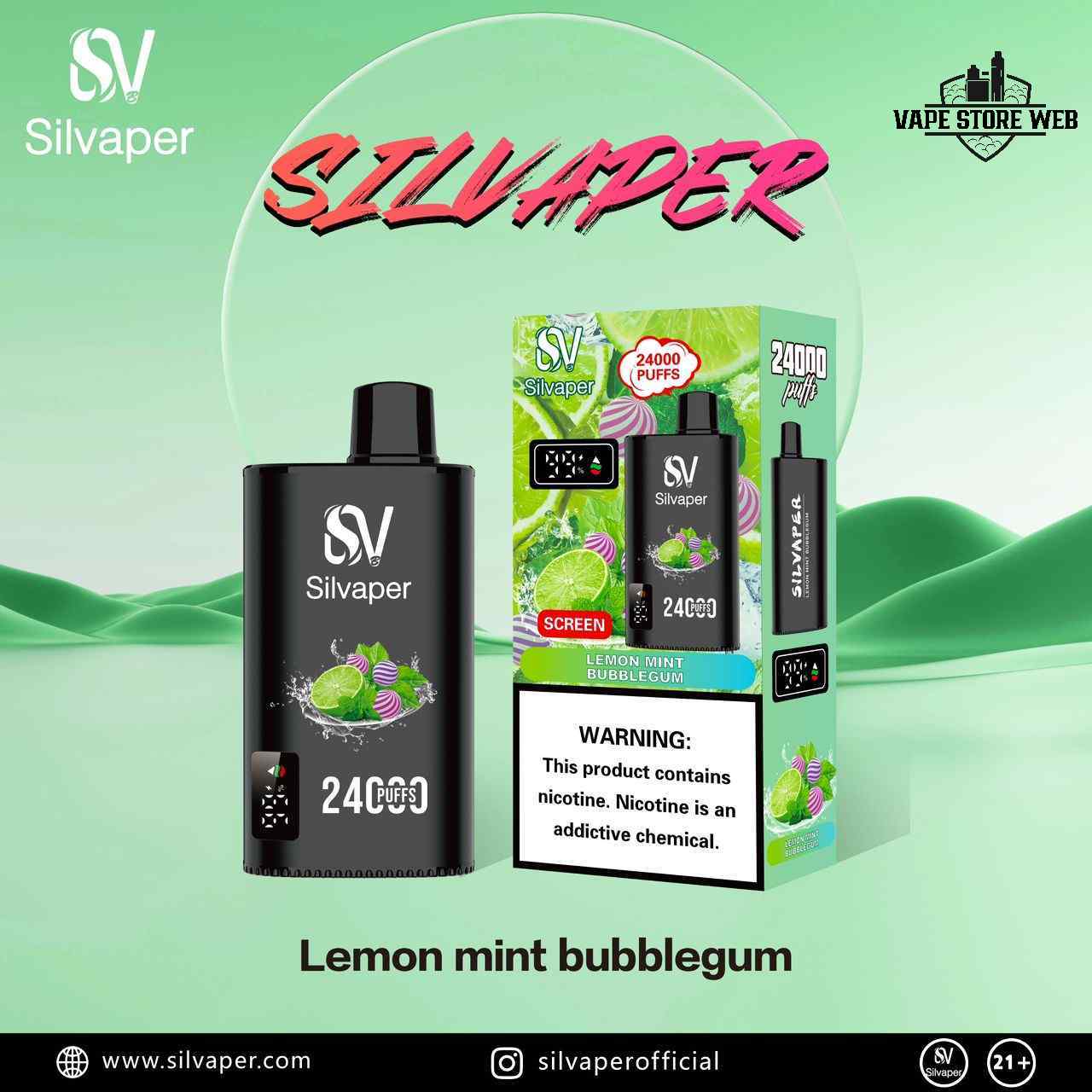 SILVAPER 24000 Puffs 20mg Disposable Vape in Dubai - Image 15