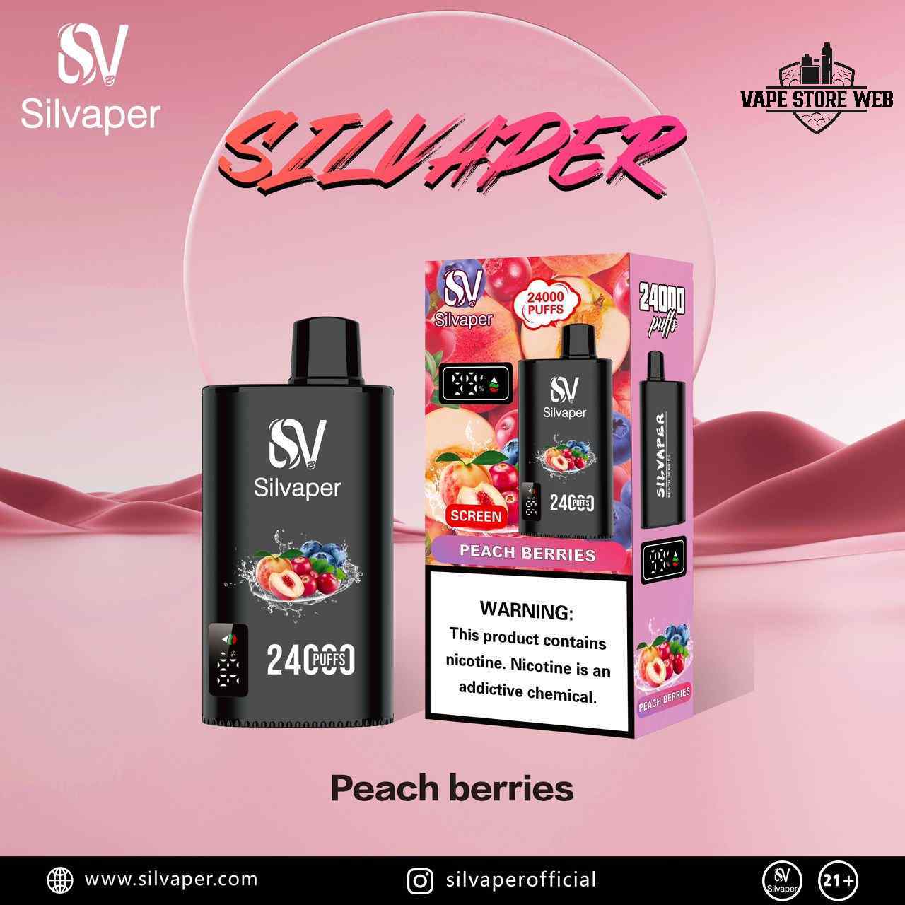 SILVAPER 24000 Puffs 20mg Disposable Vape in Dubai - Image 12