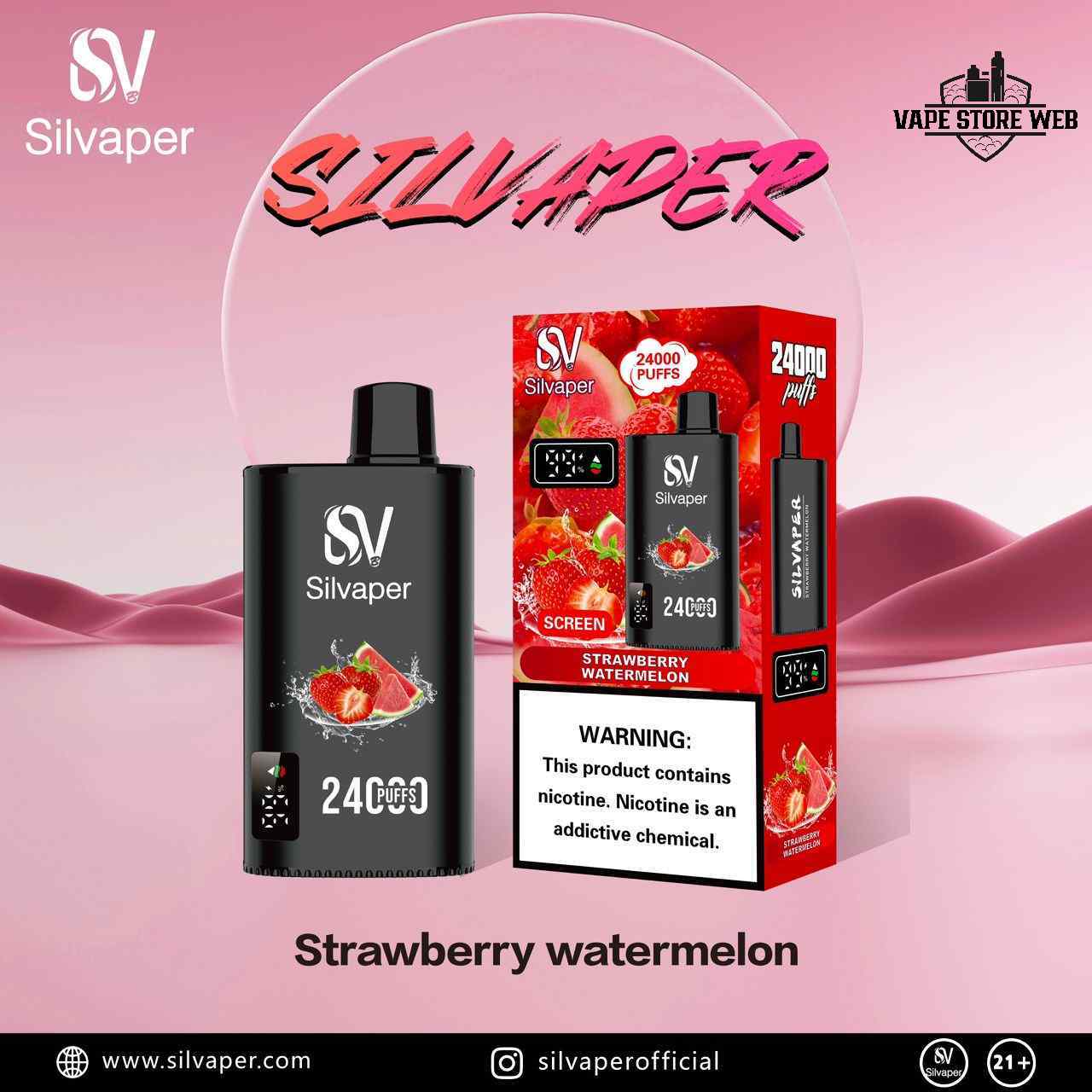 SILVAPER 24000 Puffs 20mg Disposable Vape in Dubai - Image 5
