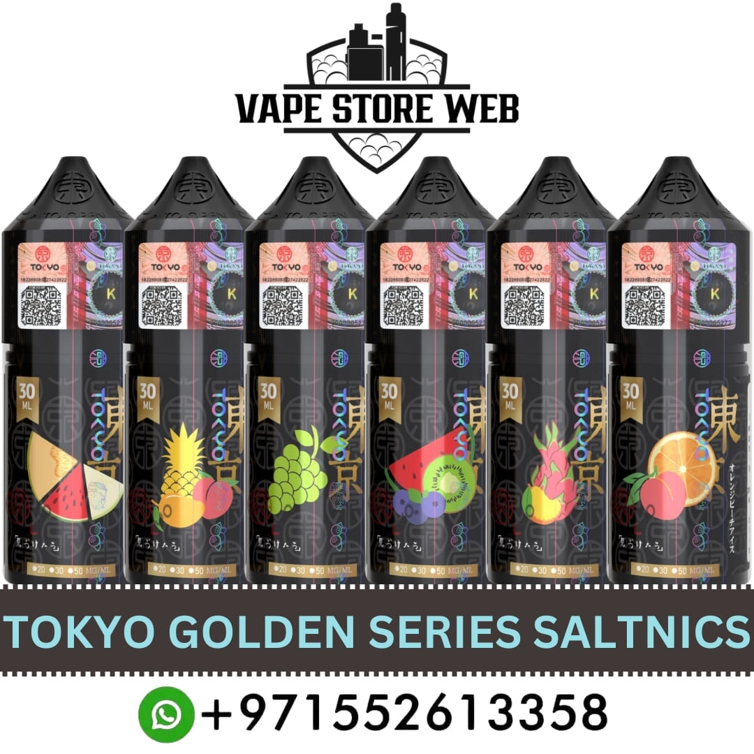 TOKYO Golden Series Saltnics | 30MG & 50MG | 30ML E-Liquid in Dubai