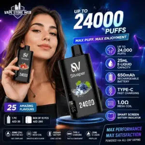 SILVAPER 24000 Puffs 20mg Disposable Vape in Dubai