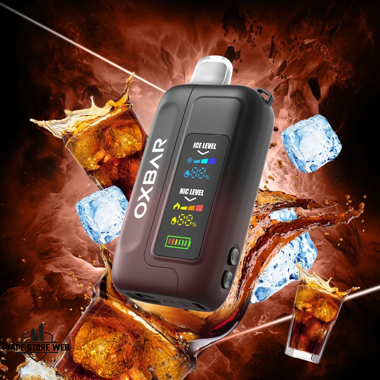 OXBAR Ice-Nic 35000 Puffs Disposable Vape Price in Dubai Coke Ice