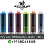 POD SALT Onyx Cloud 25000 Puffs 5mg Disposable Vape in Dubai