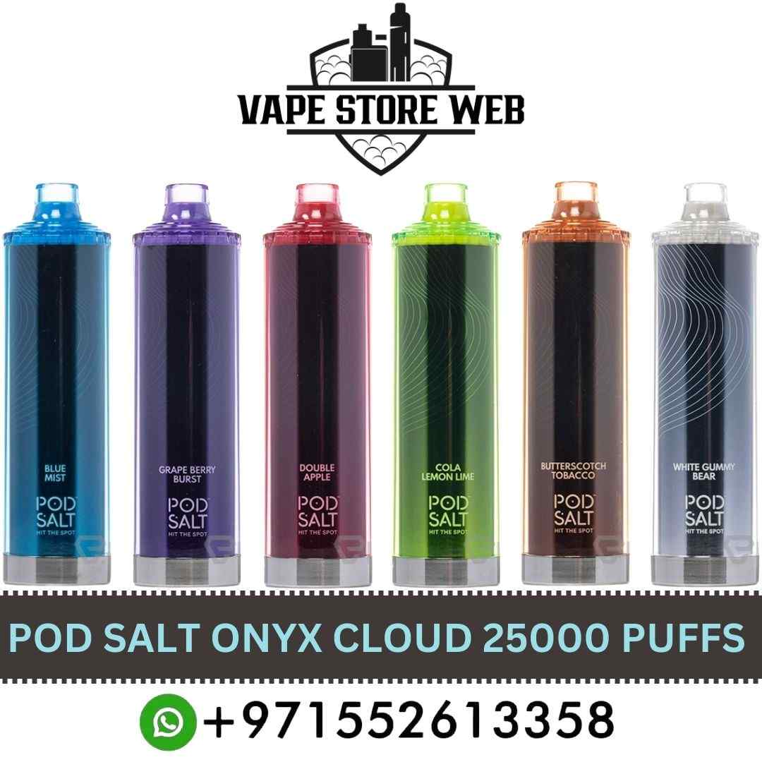 POD SALT Onyx Cloud 25000 Puffs 5mg Disposable Vape in Dubai