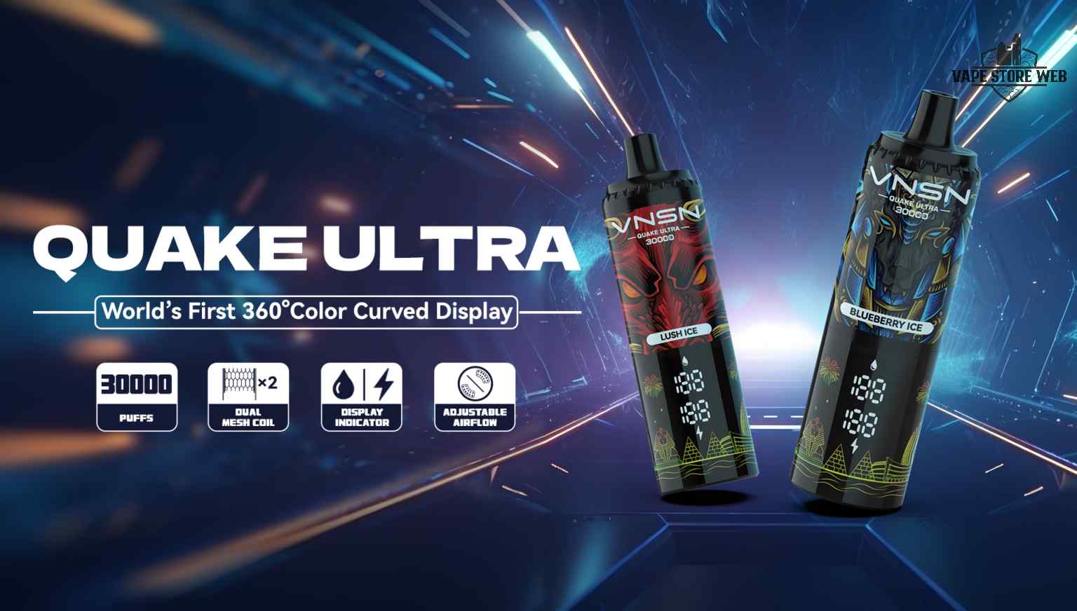 VNSN Quake Ultra 30000 Puffs 50MG Disposable Pod in AE