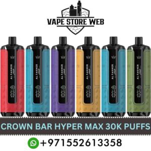 AL FAKHER Crown Bar HYPER MAX 30000 Puffs 5MG Disposable Vape in Dubai