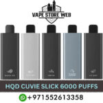 HQD CUVIE Slick 6000 Puffs 50MG Disposable Vape in Dubai