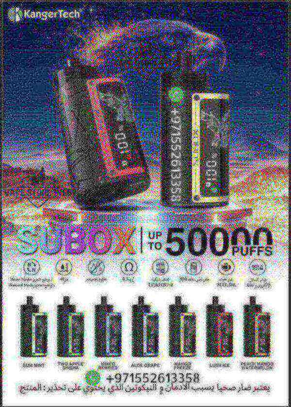 KANGER SUBOX 50000 Puffs Disposable Vape Price in Dubai - Image 2