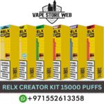 RELX Creator Kit 15000 Puffs Disposable Vape in Dubai