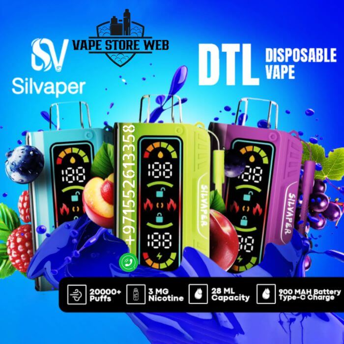 SILVAPER 20000 Puffs 20MG Disposable Vape in Dubai - Image 2