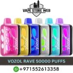 VOZOL Rave 50000 Puffs 50MG Disposable Vape in Dubai