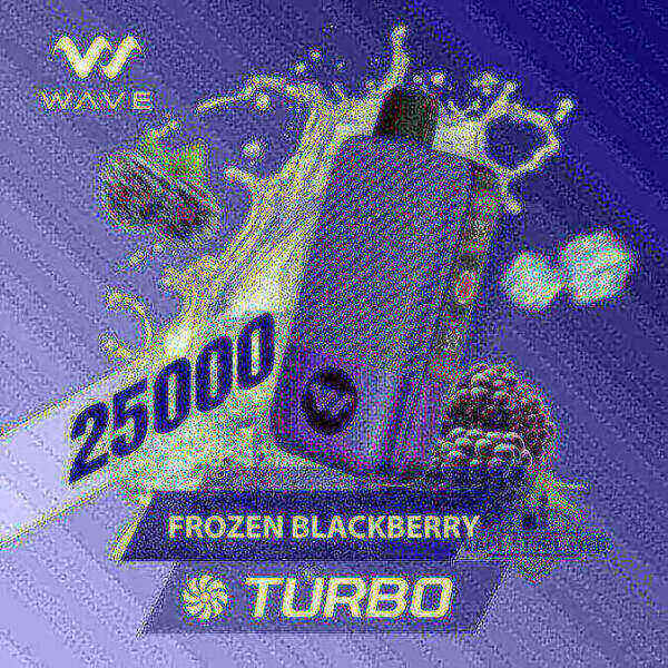 WAVE Turbo 25000 Puffs 50MG Disposable Vape Price in Dubai Frozen Blackberry