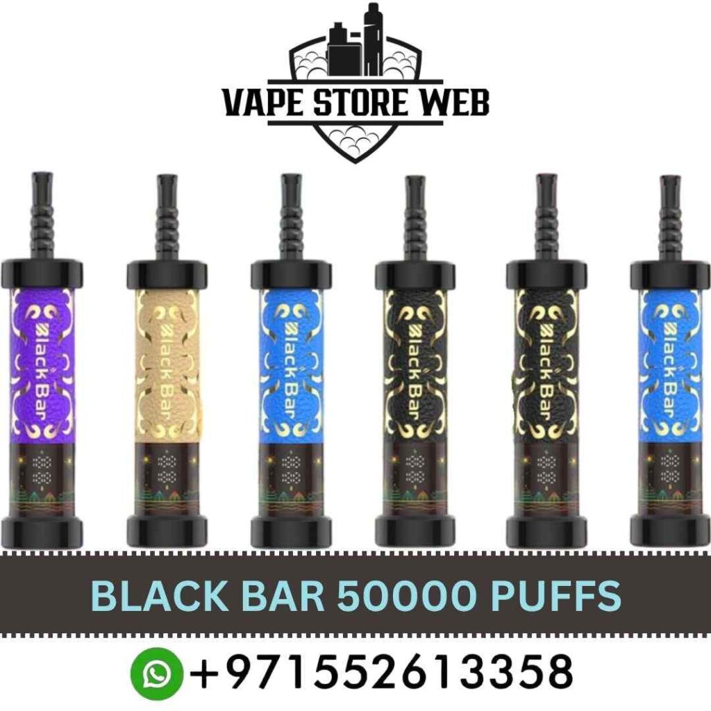 Buy BLACK BAR 50000 Puffs DTL Disposable Vape in Dubai